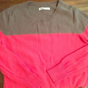 Coral/Brown Old Navy Classic Colorblock Sweater